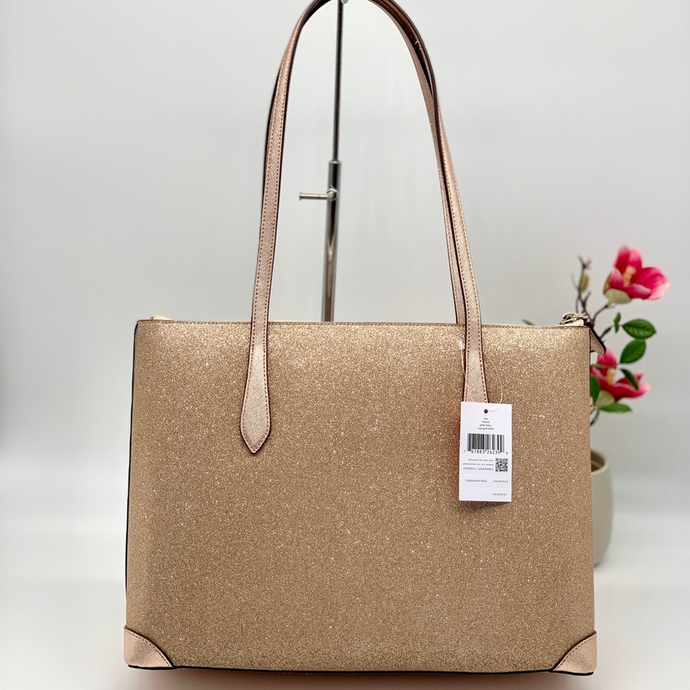 Kate Spade Shimmy Glitter Tote - Picture 2 of 12